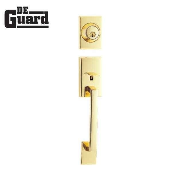 Deguard :Square Contemporary Design Handleset - PB-SC1 DHS-PB-SC1